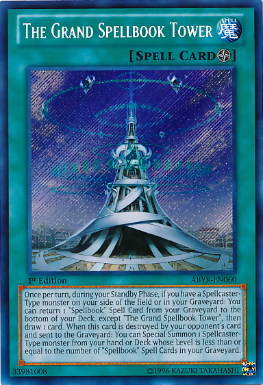 The Grand Spellbook Tower [ABYR-EN060] Secret Rare | Rock City Comics