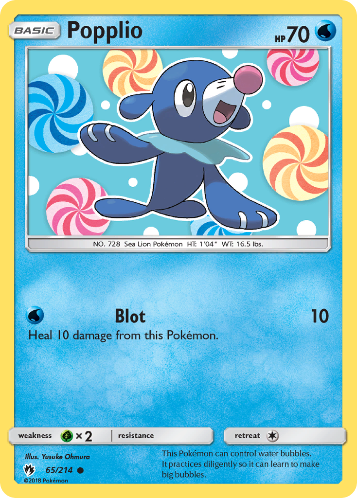 Popplio (65/214) [Sun & Moon: Lost Thunder] | Rock City Comics