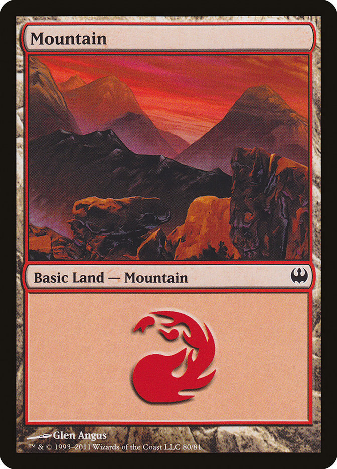 Mountain (80) [Duel Decks: Knights vs. Dragons] | Rock City Comics