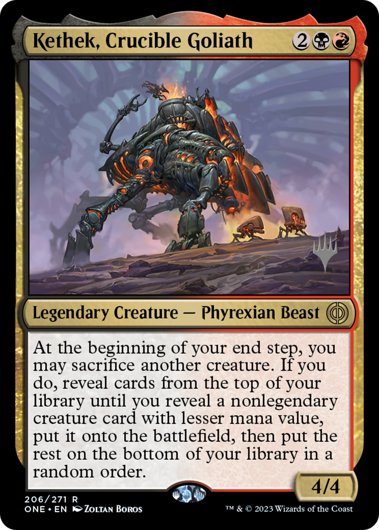 Kethek, Crucible Goliath (Promo Pack) [Phyrexia: All Will Be One Promos] | Rock City Comics