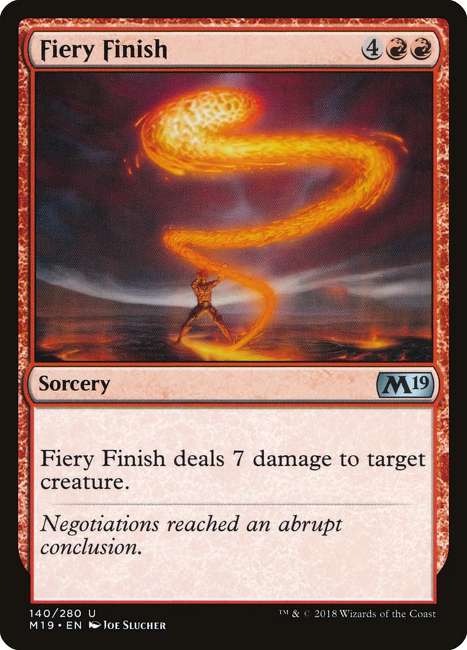 Fiery Finish [Core Set 2019] | Rock City Comics