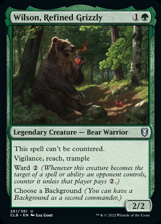 Wilson, Refined Grizzly [Commander Legends: Battle for Baldur's Gate] | Rock City Comics