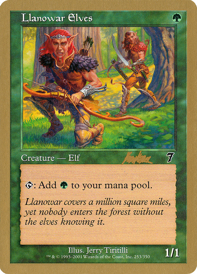 Llanowar Elves (Brian Kibler) [World Championship Decks 2002] | Rock City Comics