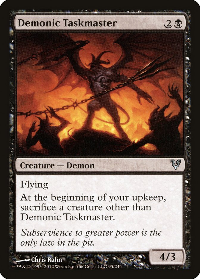 Demonic Taskmaster [Avacyn Restored] | Rock City Comics