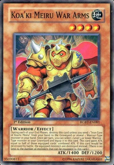 Koa'ki Meiru War Arms [RGBT-EN081] Super Rare | Rock City Comics