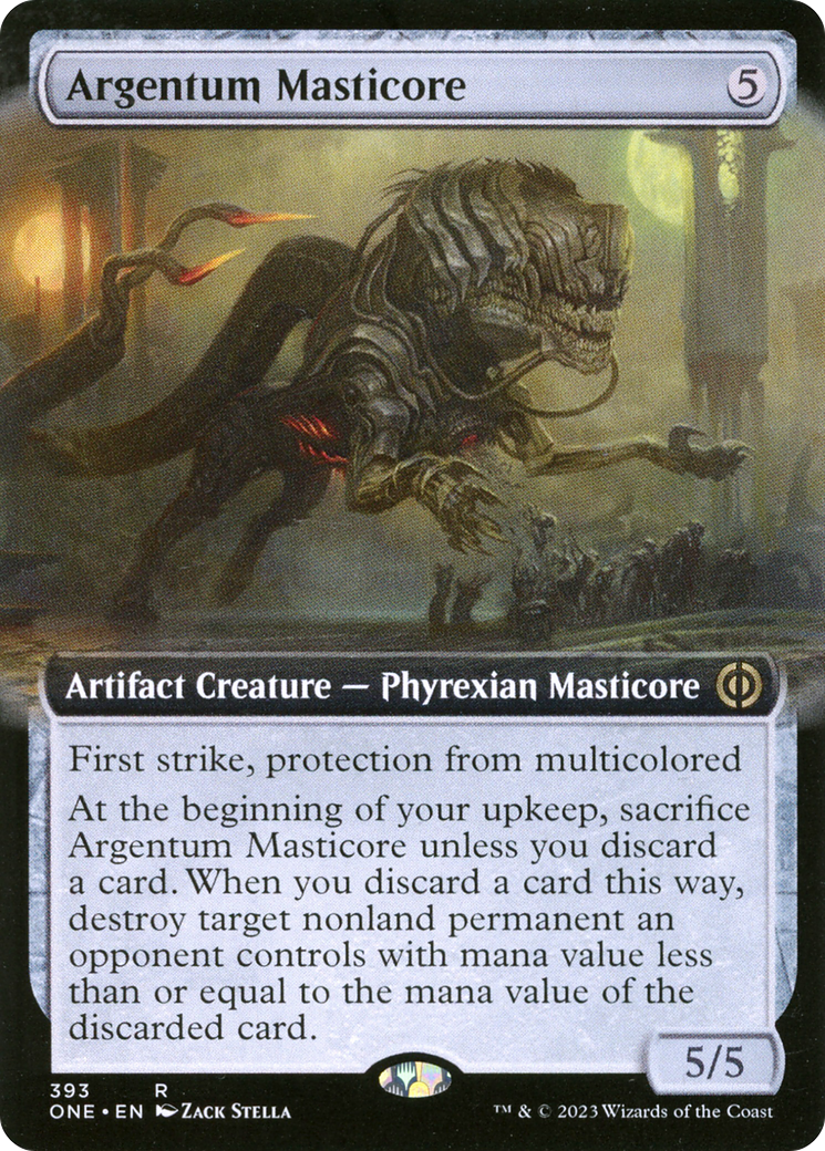 Argentum Masticore (Extended Art) [Phyrexia: All Will Be One] | Rock City Comics