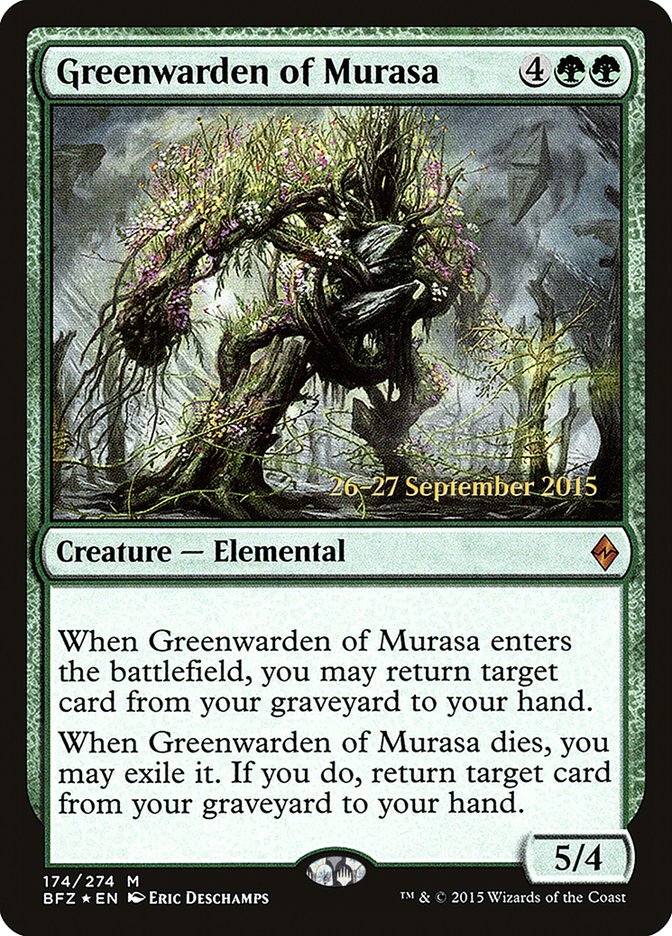 Greenwarden of Murasa  [Battle for Zendikar Prerelease Promos] | Rock City Comics