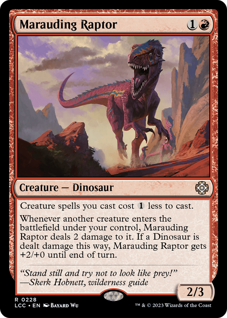 Marauding Raptor [The Lost Caverns of Ixalan Commander] | Rock City Comics