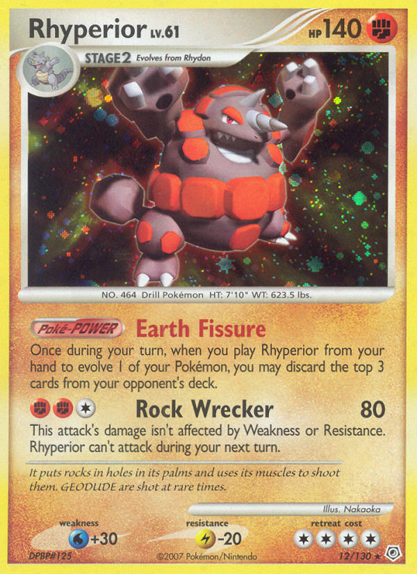 Rhyperior (12/130) [Diamond & Pearl: Base Set] | Rock City Comics