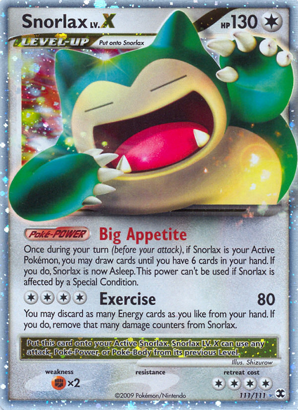 Snorlax LV.X (111/111) [Platinum: Rising Rivals] | Rock City Comics