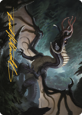 Brainstealer Dragon Art Card (Gold-Stamped Signature) [Commander Legends: Battle for Baldur's Gate Art Series] | Rock City Comics