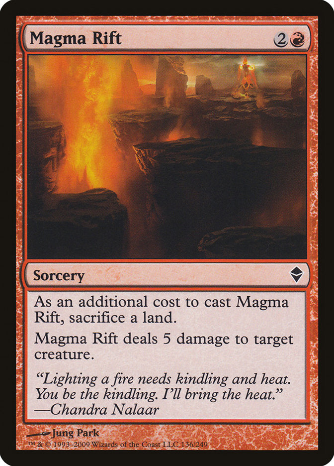 Magma Rift [Zendikar] | Rock City Comics