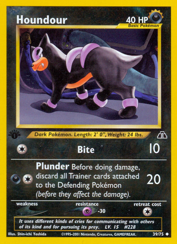 Houndour (39/75) [Neo Discovery 1st Edition] | Rock City Comics