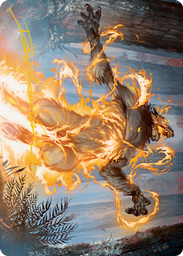 Burn the Accursed Art Card (Gold-Stamped Signature) [Innistrad: Midnight Hunt Art Series] | Rock City Comics