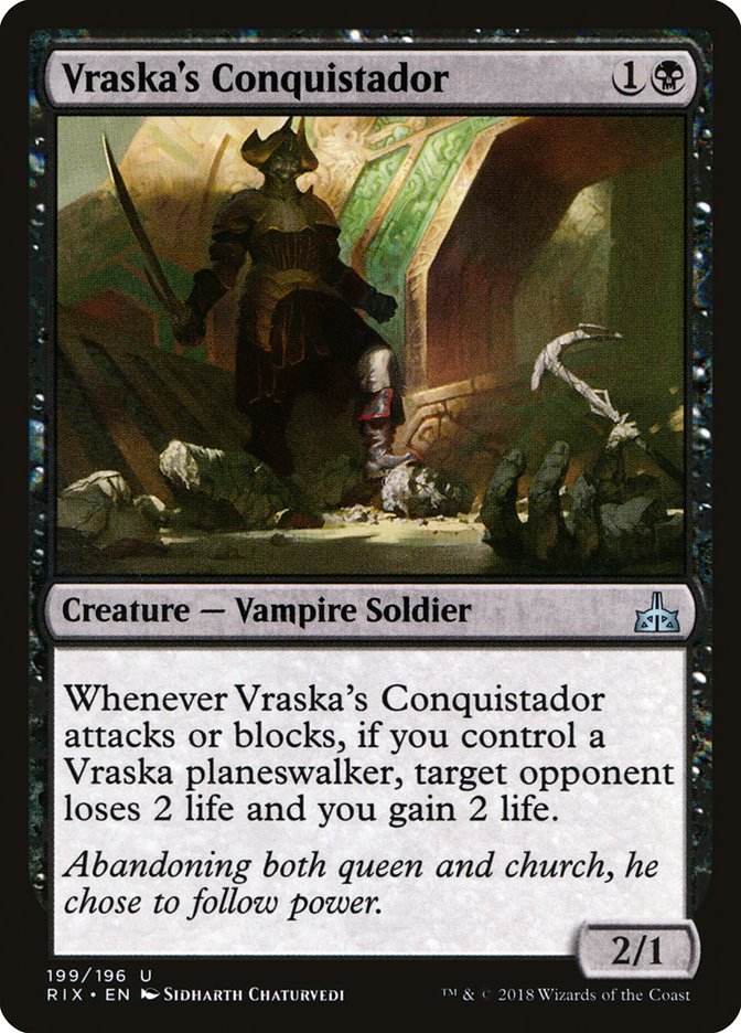 Vraska's Conquistador [Rivals of Ixalan] | Rock City Comics