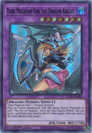 Dark Magician Girl the Dragon Knight (Alternate Art) (Blue) [DLCS-EN006] Ultra Rare | Rock City Comics