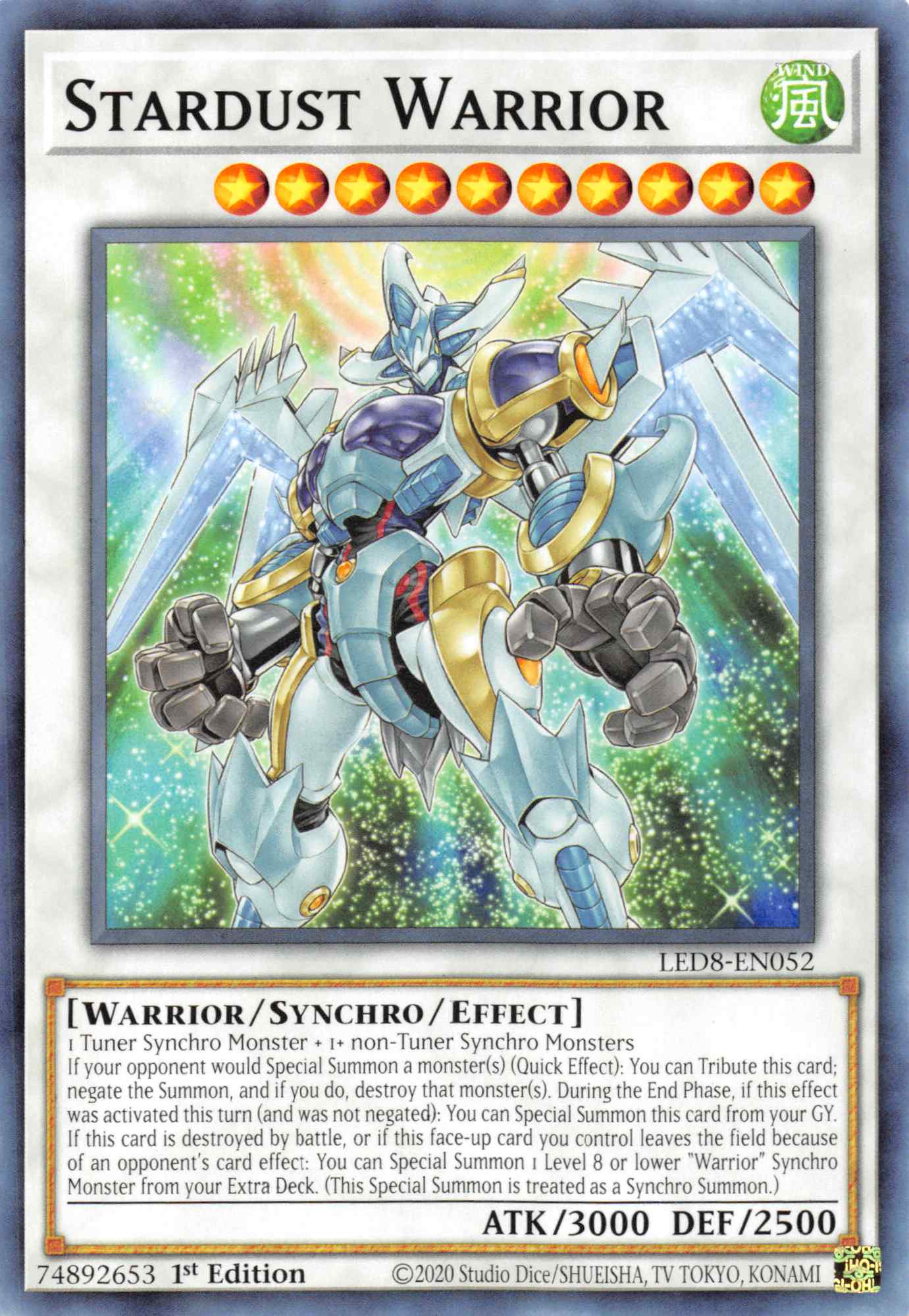 Stardust Warrior [LED8-EN052] Common | Rock City Comics