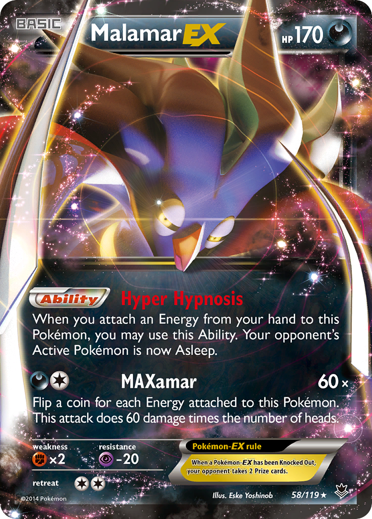 Malamar EX (58/119) [XY: Phantom Forces] | Rock City Comics