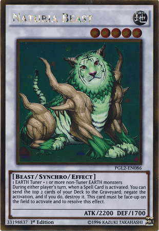 Naturia Beast [PGL2-EN086] Gold Rare | Rock City Comics