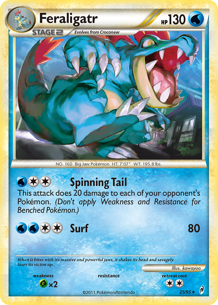 Feraligatr (25/95) [HeartGold & SoulSilver: Call of Legends] | Rock City Comics