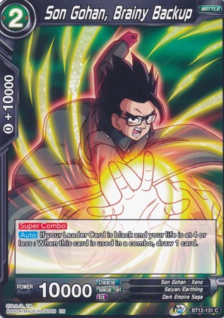 Son Gohan, Brainy Backup [BT12-131] | Rock City Comics