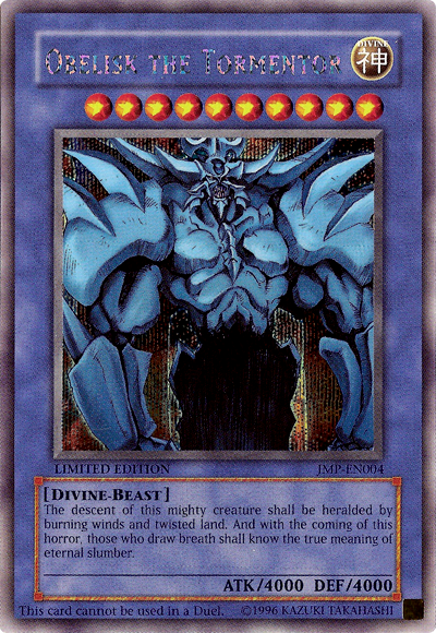 Obelisk the Tormentor [JMP-EN004] Secret Rare | Rock City Comics