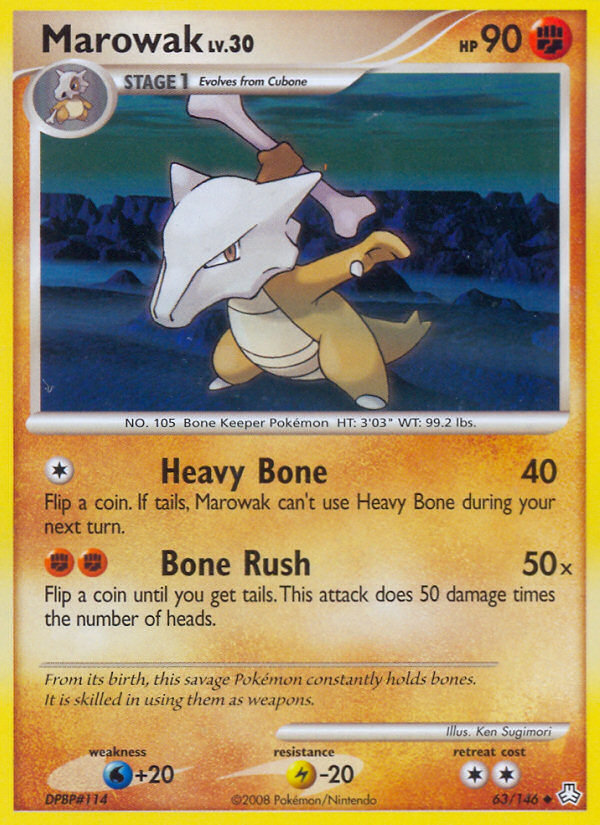 Marowak (63/146) [Diamond & Pearl: Legends Awakened] | Rock City Comics