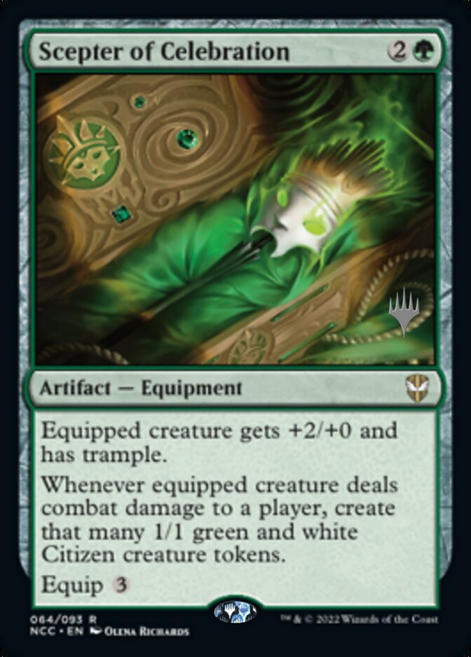 Scepter of Celebration (Promo Pack) [Streets of New Capenna Commander Promos] | Rock City Comics