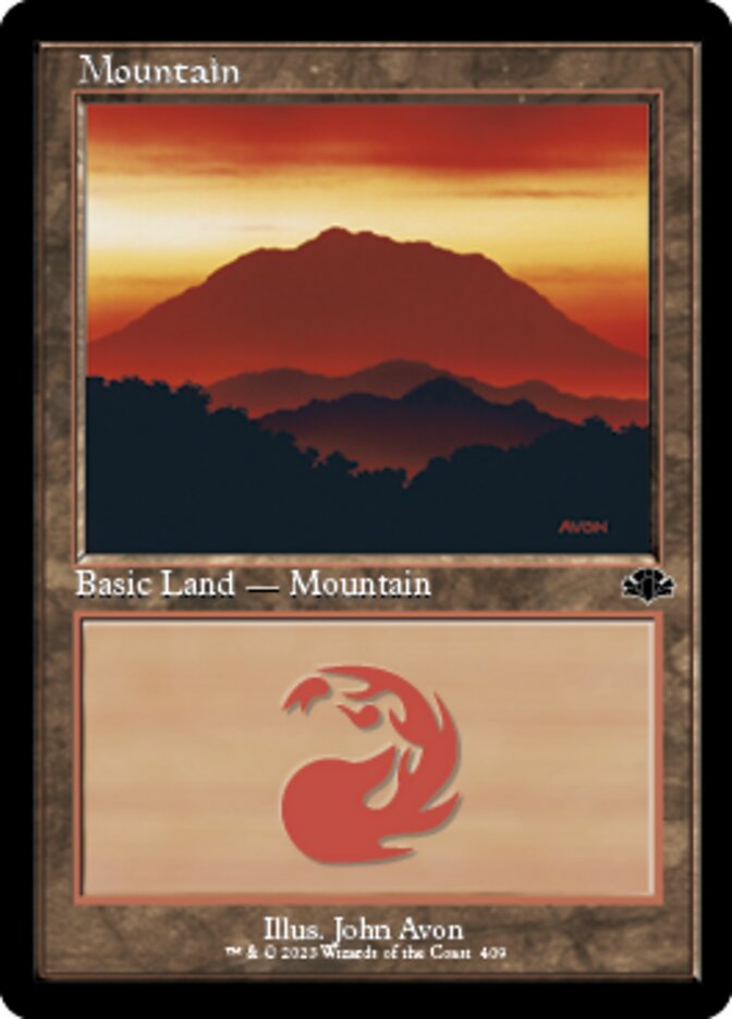 Mountain (409) (Retro) [Dominaria Remastered] | Rock City Comics