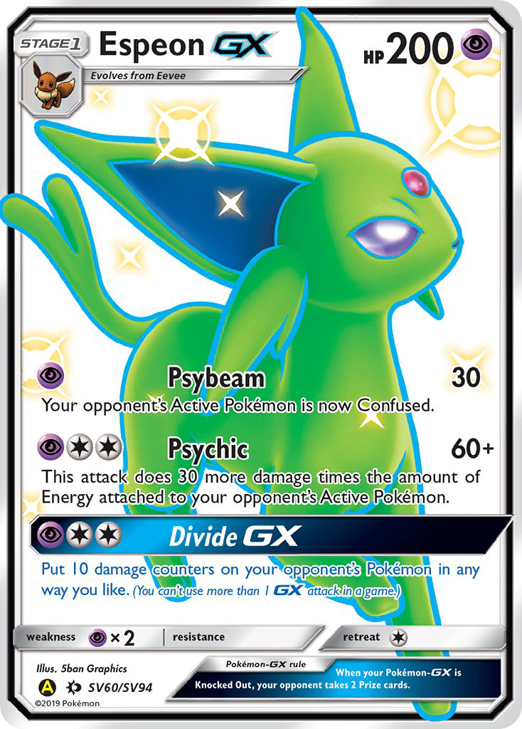 Espeon GX (SV60/SV94) [Sun & Moon: Hidden Fates - Shiny Vault] | Rock City Comics