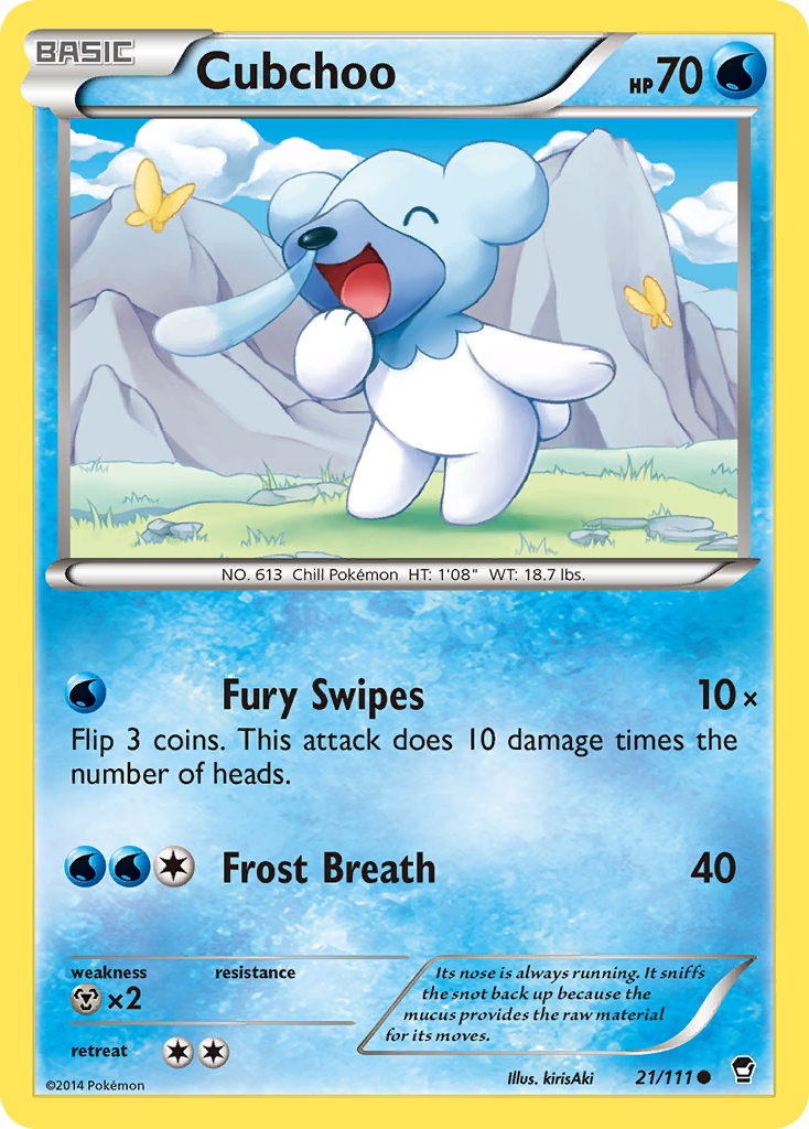 Cubchoo (21/111) [XY: Furious Fists] | Rock City Comics