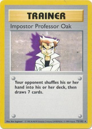 Impostor Professor Oak (73/102) [Base Set Shadowless Unlimited] | Rock City Comics