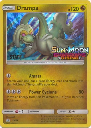 Drampa (SM21) (Staff Prerelease Promo) [Sun & Moon: Black Star Promos] | Rock City Comics