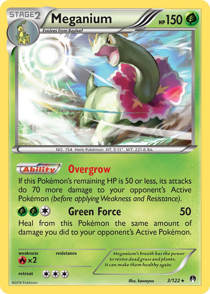 Meganium (3/122) (Cosmos Holo) (Blister Exclusive) [XY: BREAKpoint] | Rock City Comics