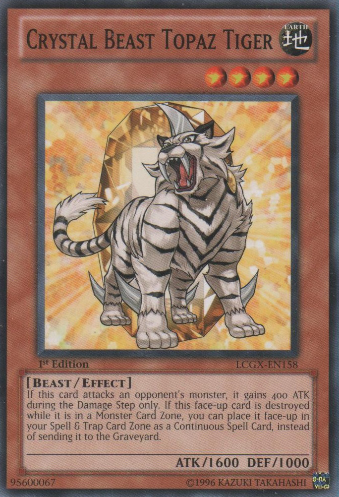 Crystal Beast Topaz Tiger [LCGX-EN158] Common | Rock City Comics