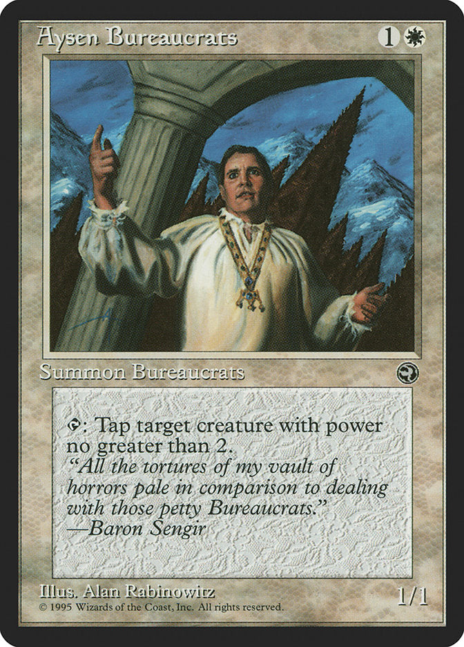 Aysen Bureaucrats (Baron Sengir Flavor Text) [Homelands] | Rock City Comics