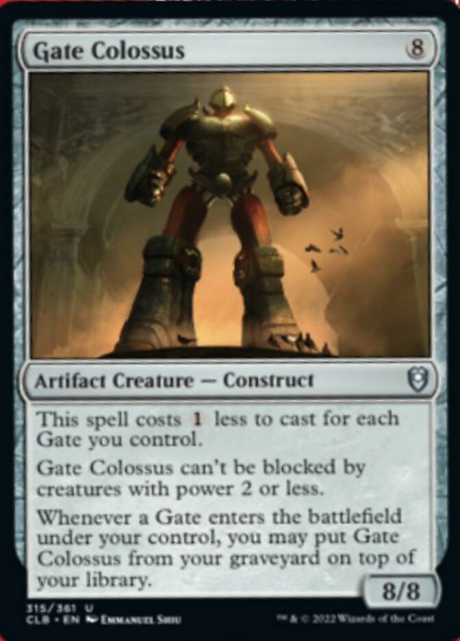 Gate Colossus [Commander Legends: Battle for Baldur's Gate] | Rock City Comics