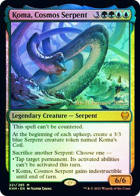 Koma, Cosmos Serpent [Kaldheim Prerelease Promos] | Rock City Comics