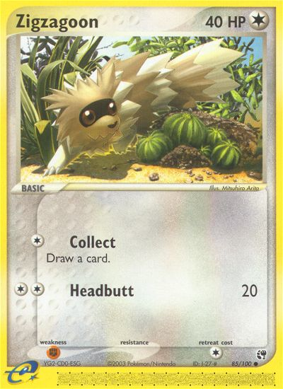 Zigzagoon (85/100) [EX: Sandstorm] | Rock City Comics