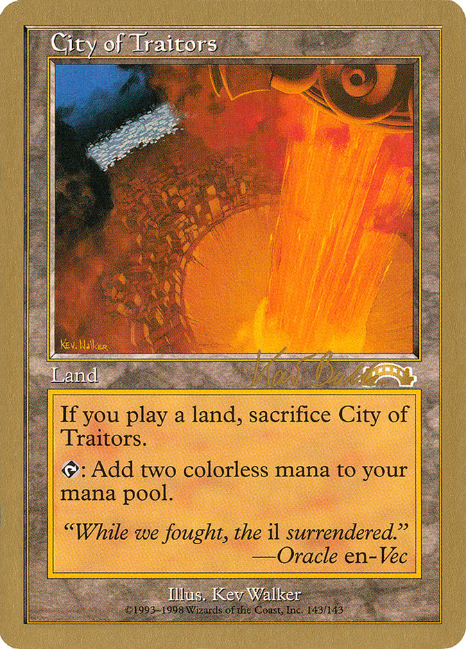 City of Traitors (Kai Budde) [World Championship Decks 1999] | Rock City Comics