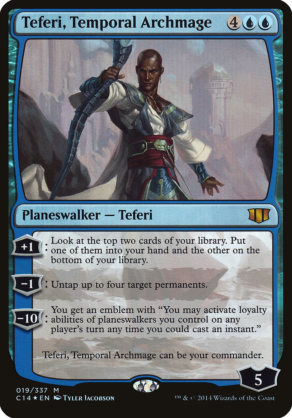 Teferi, Temporal Archmage (Oversized) [Commander 2014 Oversized] | Rock City Comics