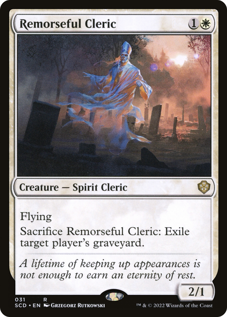 Remorseful Cleric [Starter Commander Decks] | Rock City Comics