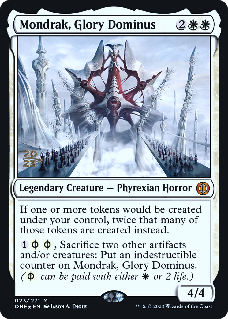 Mondrak, Glory Dominus [Phyrexia: All Will Be One Prerelease Promos] | Rock City Comics