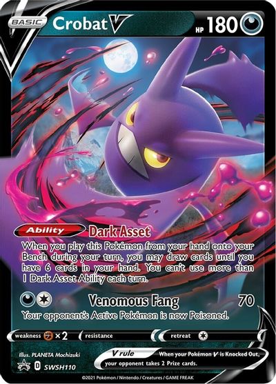 Crobat V (SWSH110) [Sword & Shield: Black Star Promos] | Rock City Comics