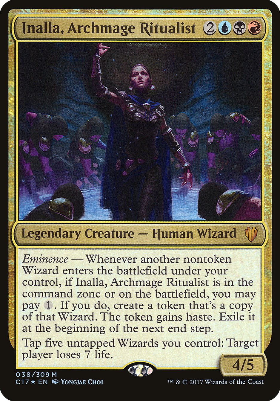 Inalla, Archmage Ritualist (Oversized) [Commander 2017 Oversized] | Rock City Comics