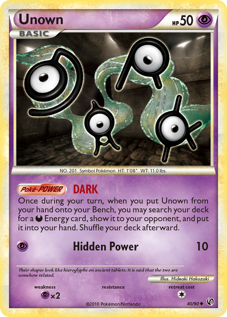 Unown (40/90) [HeartGold & SoulSilver: Undaunted] | Rock City Comics