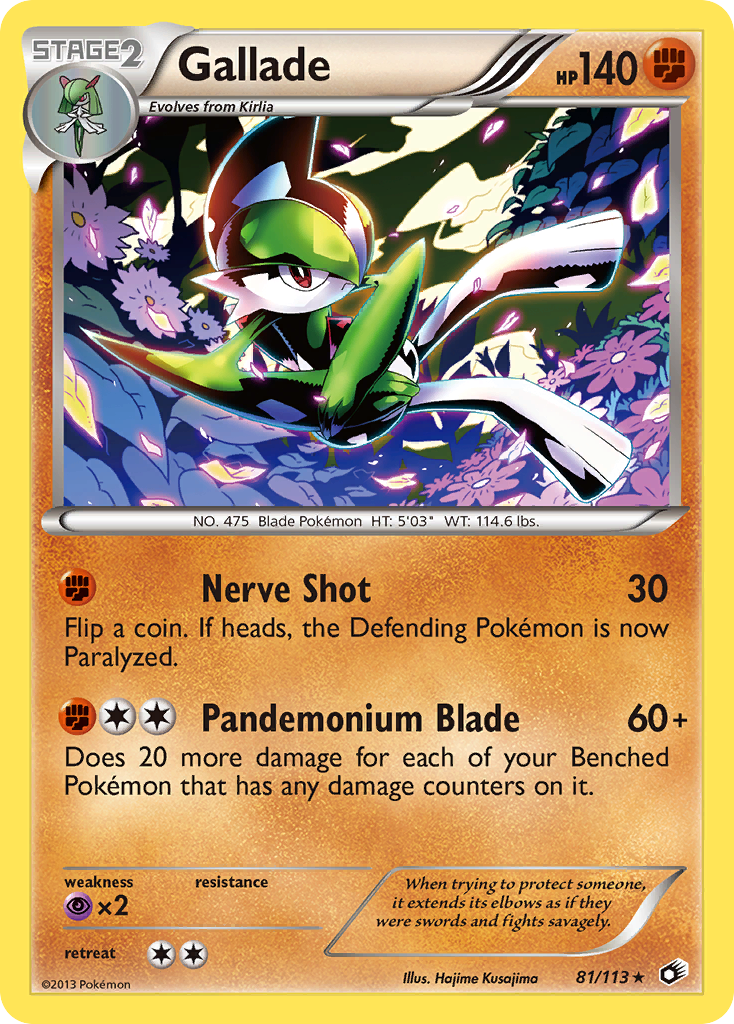 Gallade (81/113) [Black & White: Legendary Treasures] | Rock City Comics