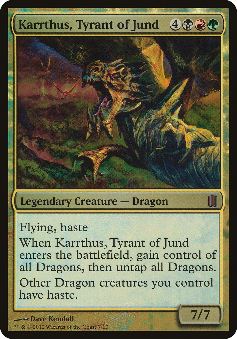 Karrthus, Tyrant of Jund (Oversized) [Commander's Arsenal Oversized] | Rock City Comics