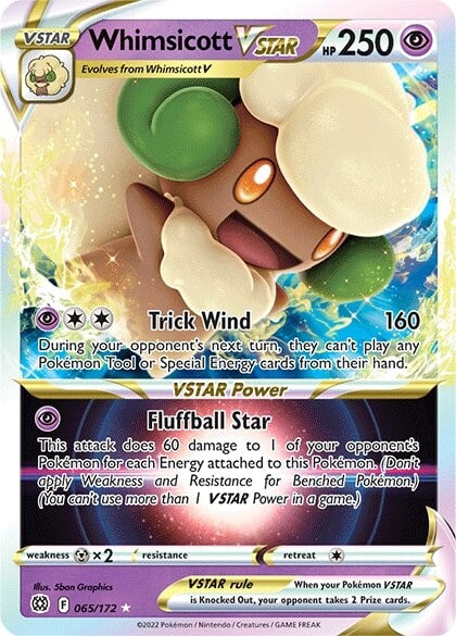 Whimsicott VSTAR (065/172) [Sword & Shield: Brilliant Stars] | Rock City Comics