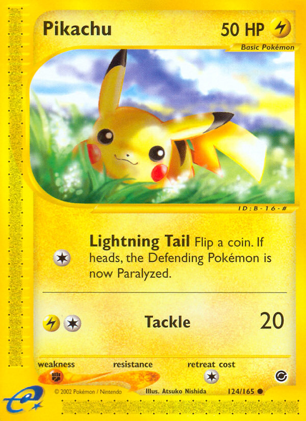 Pikachu (124/165) [Expedition: Base Set] | Rock City Comics